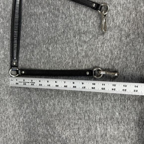 Coach Detachable Leather Strap Shoulder Top-Handle Polished Silver Hardware - Picture 5 of 6